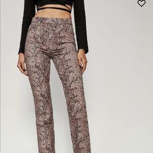 NWT Reformation Snakeskin Jeans 27